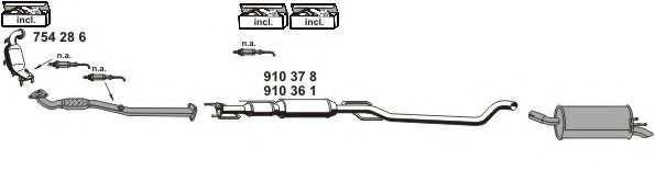 ERNST 050880 Exhaust System